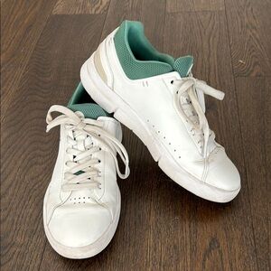 Adidas White and Green Sneakers